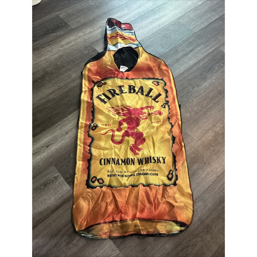 Rasta Imposta Fireball Cinnamon Whisky Bottle Costume Adult Halloween Fits S-XL